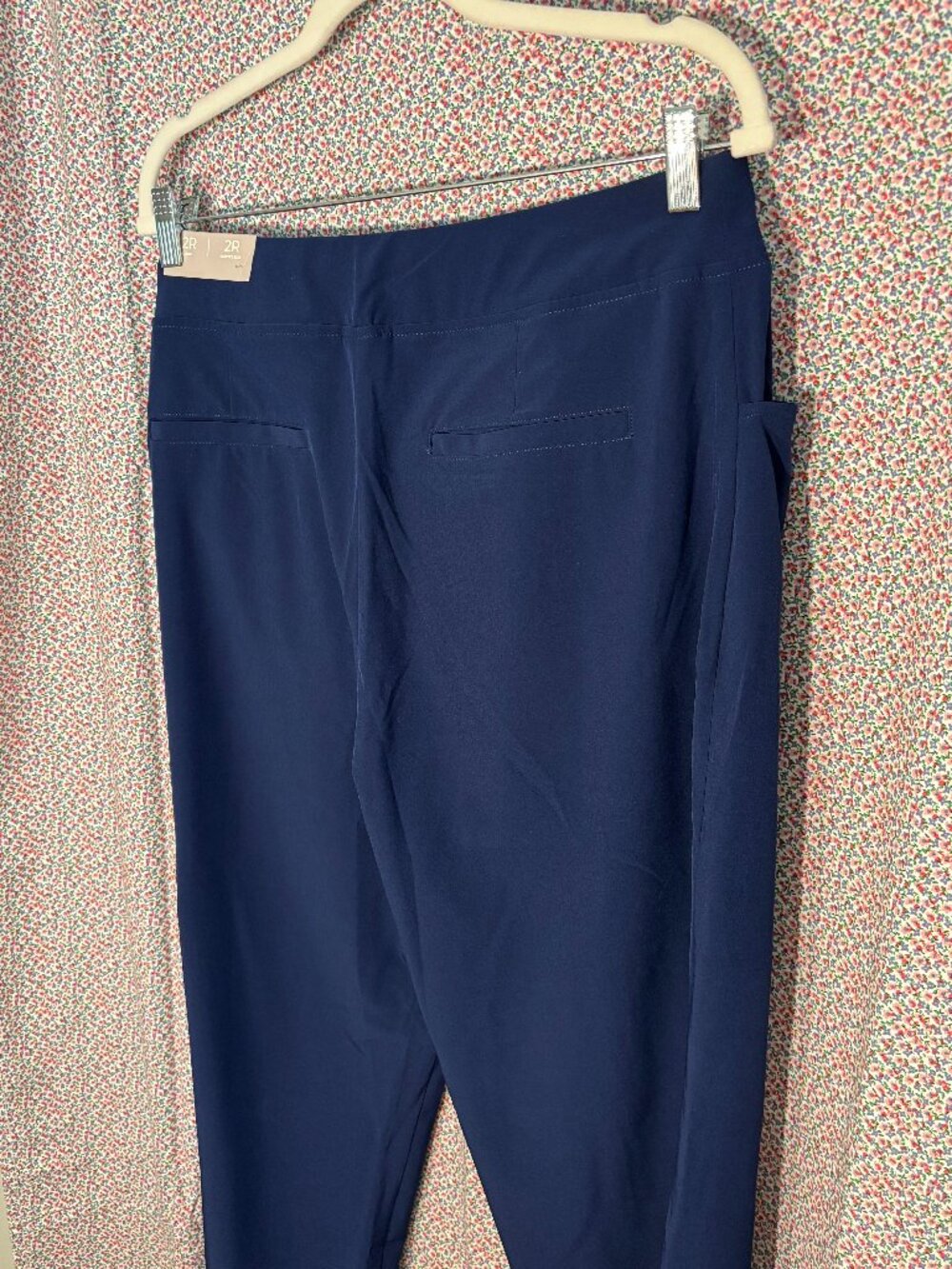 Chico's NWT Zenergy Side Pocket Pant Sz 2R Tonga Navy